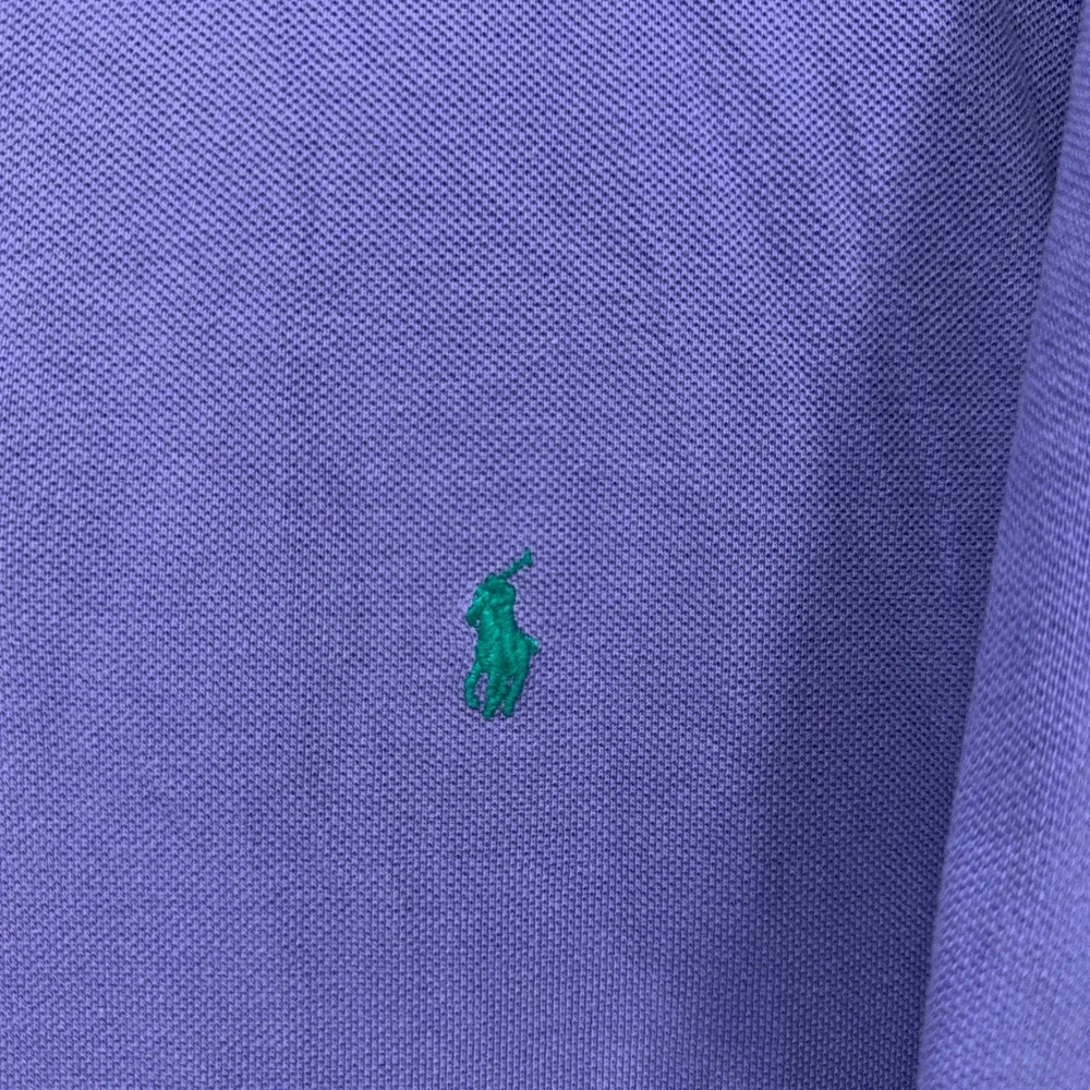 Polo Ralph Lauren Polo Shirt Mens XXL Purple Green Pony Logo Classic Fit Pique